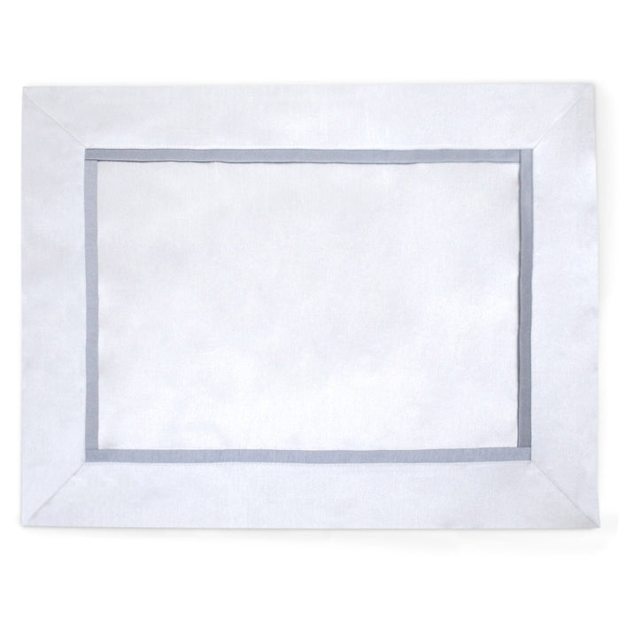 Kensington White Faux Silk Placemat