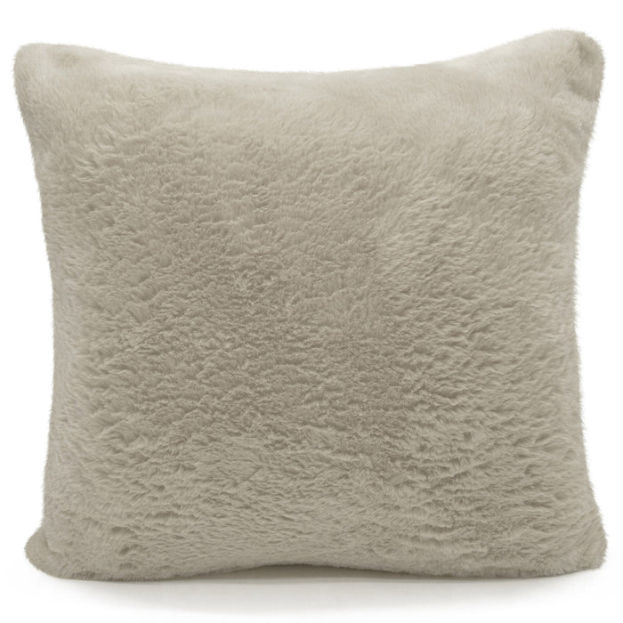 Kendrix Rabbit Faux Fur Beige Cushion Cover