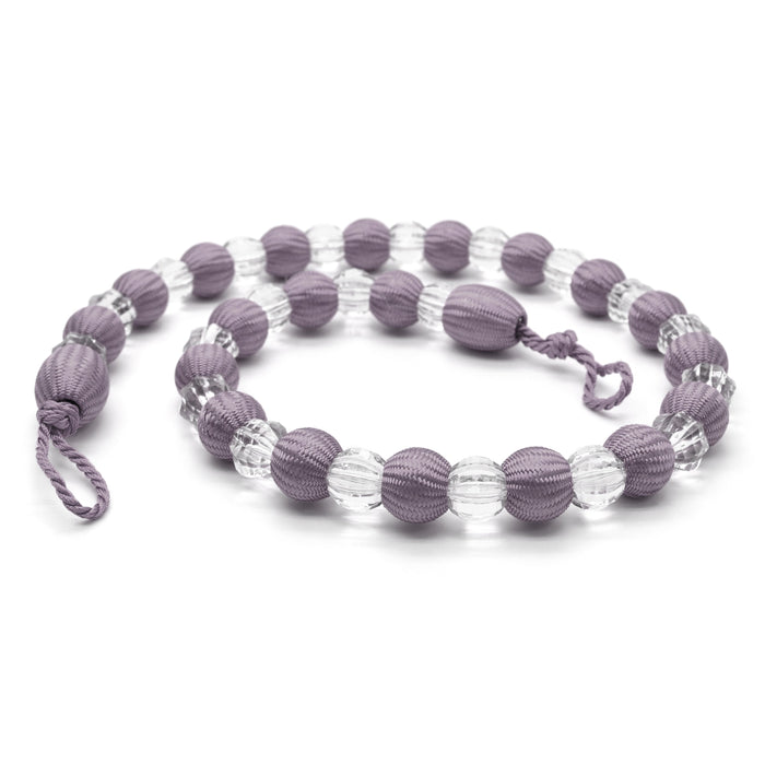Krystal Mauve Beaded Curtain Tieback