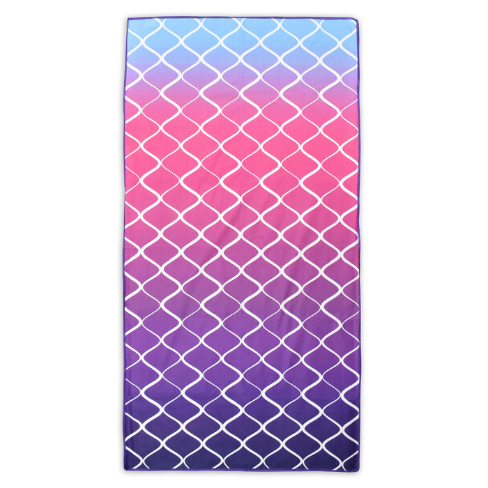 Lattice Pink Beach & Travel Towel