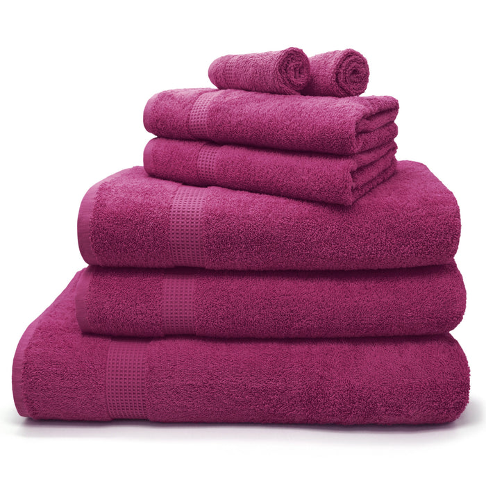 Egyptian Mayfair 600gsm Cotton Fuchsia Towels