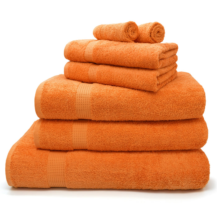 Egyptian 600gsm Orange Cotton Towels
