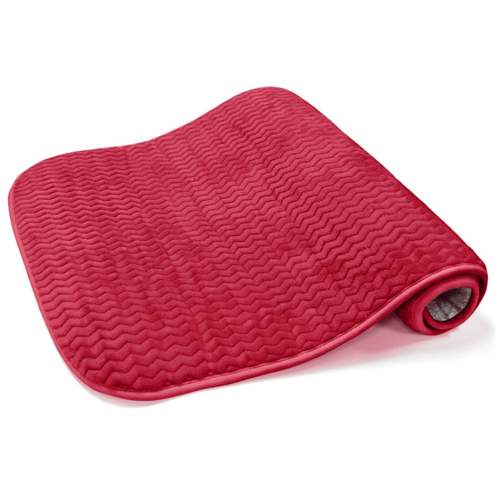 Luxury Anti Slip Moda Rug Red