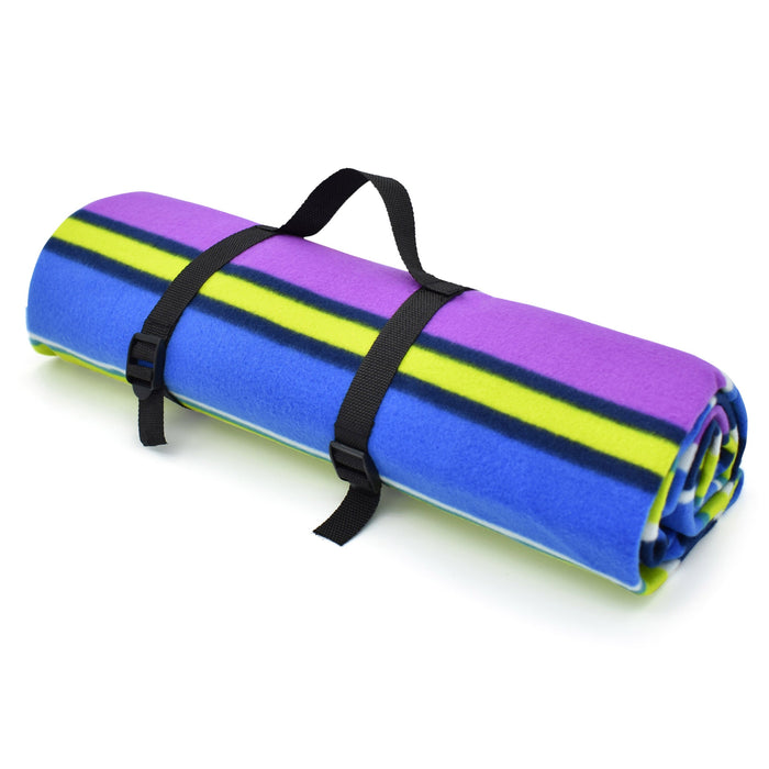 Multicoloured Stripe Picnic Blanket