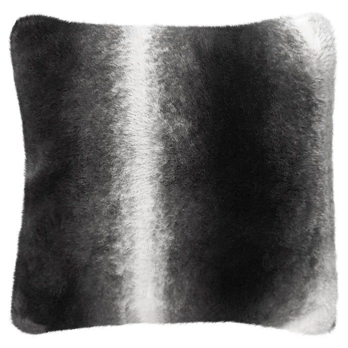 Nebraska Black Faux Fur Cushion Cover