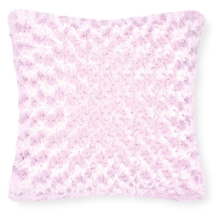 Posy Faux Fur Pink Cushion Cover