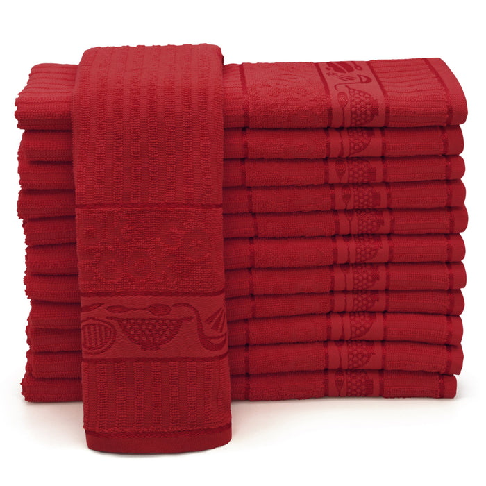 Cooks Jacquard Red Tea Towel