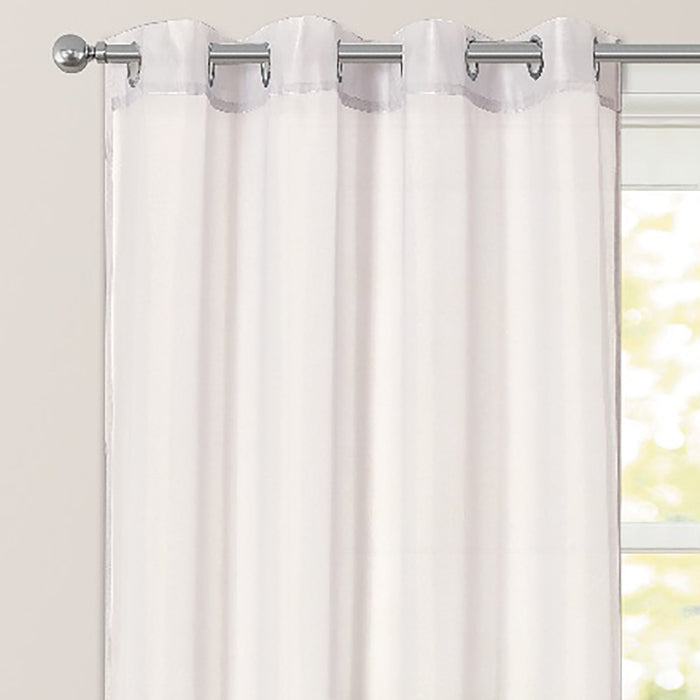 Riva White Eyelet Voile Panel