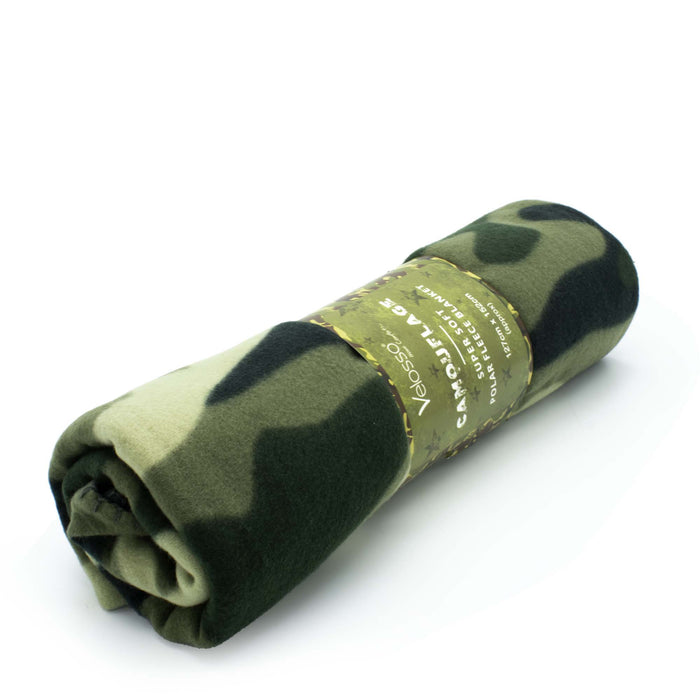 Polar Fleece Camouflage Blanket