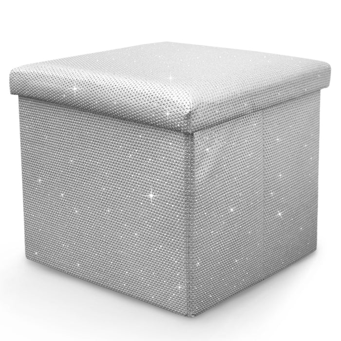 Ritz Glitter Storage Box Silver