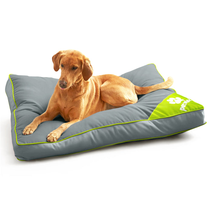 Waterproof Grey & Green Pet Bed