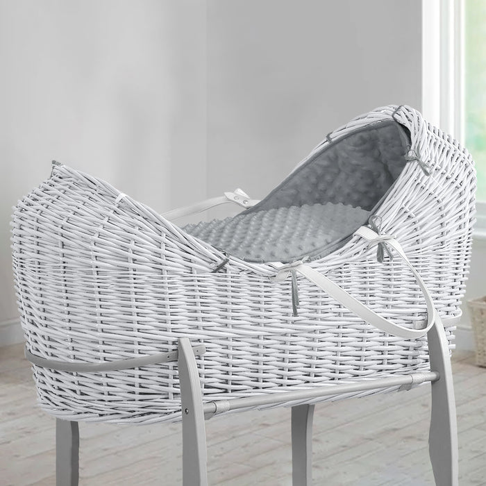 White Pod Basket & Grey Popcorn Dressing