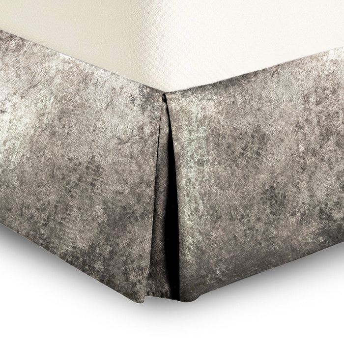 Intimates Luxury Natural Crushed Velvet Valance Sheet