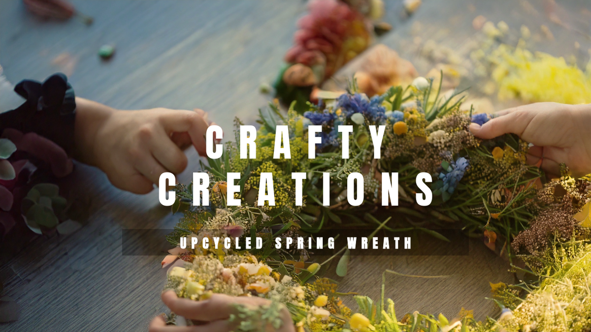 How to Make an Upcycled Spring Wreath