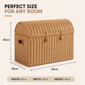 Home Republic Wicker Storage Chest