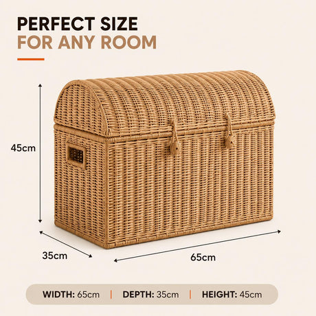Home Republic Wicker Storage Chest