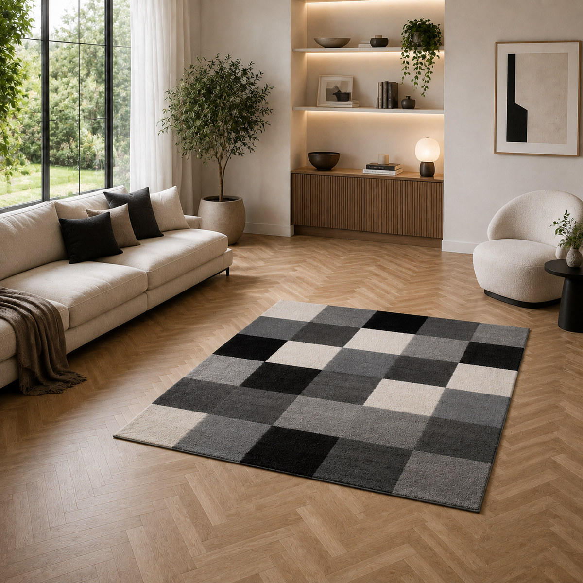 Home Republic Dexter Carved Rug Low Pile