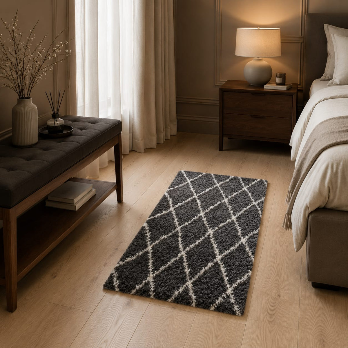 Home Republic Linhas Fluffy Rug Long Pile