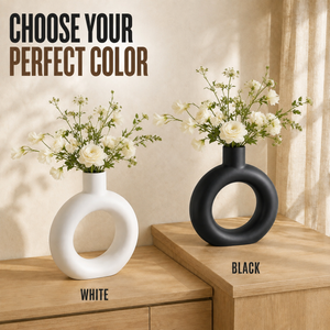 Home Republic Ceramic Donut Vase