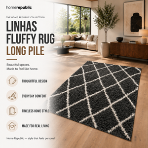 Home Republic Linhas Fluffy Rug Long Pile