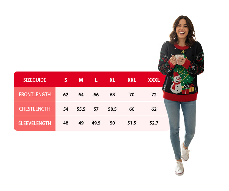 Velosso Festive Fun Light Up Snowman Christmas Jumper