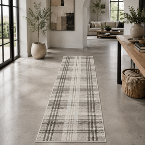 Home Republic Tartan Check Runner Low Pile