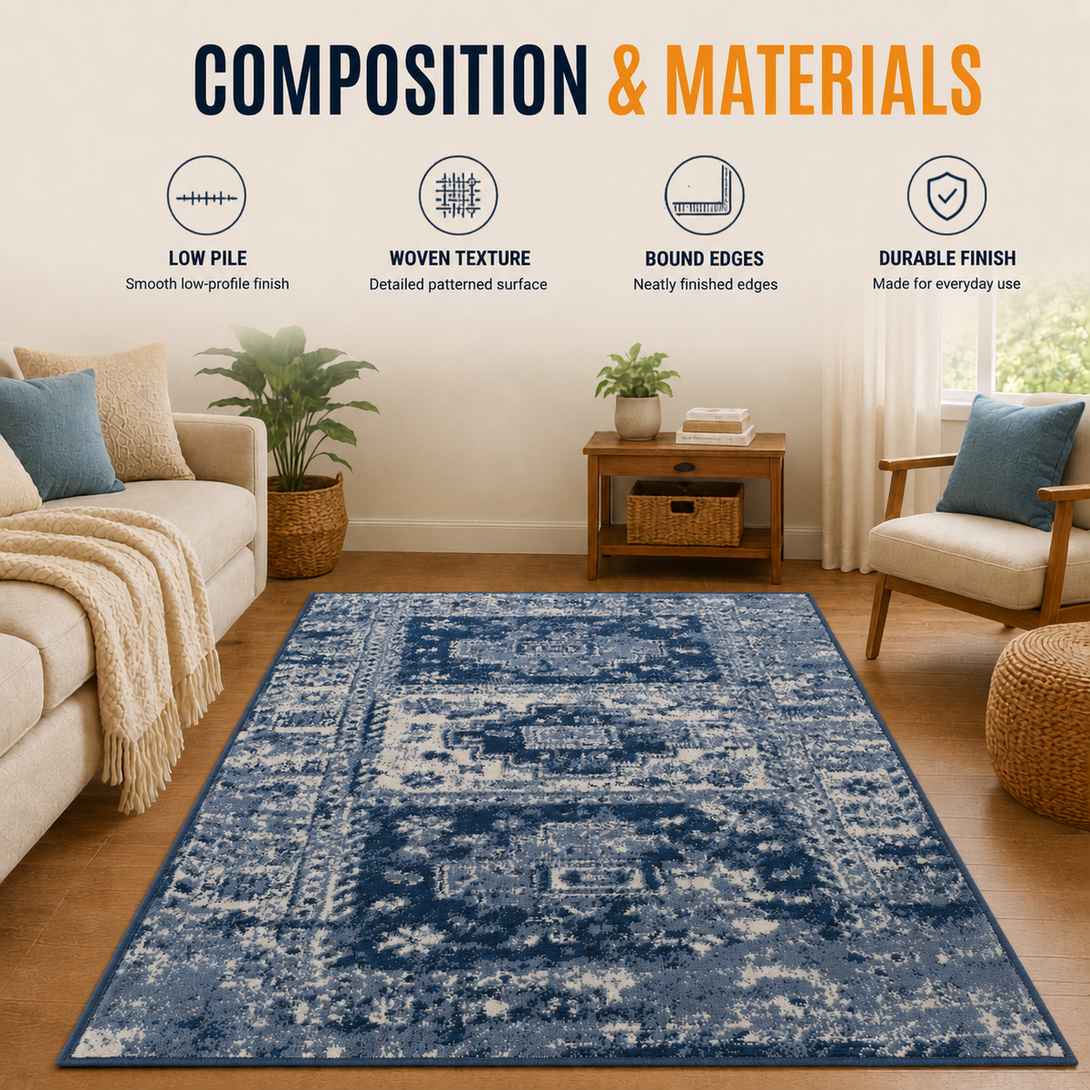 Home Republic Kivek Rug Low Pile