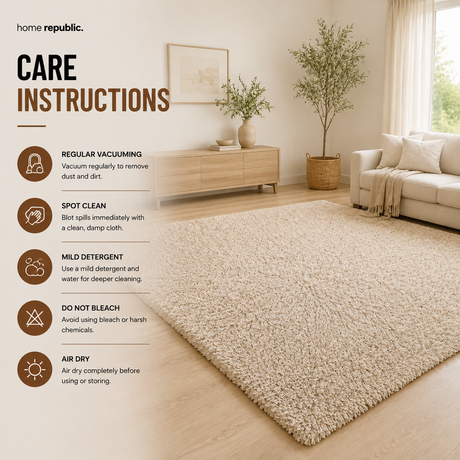 Home Republic Alaska Sponge Back Foldable Rug Long Pile