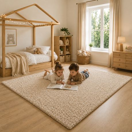 Home Republic Alaska Sponge Back Foldable Rug Long Pile