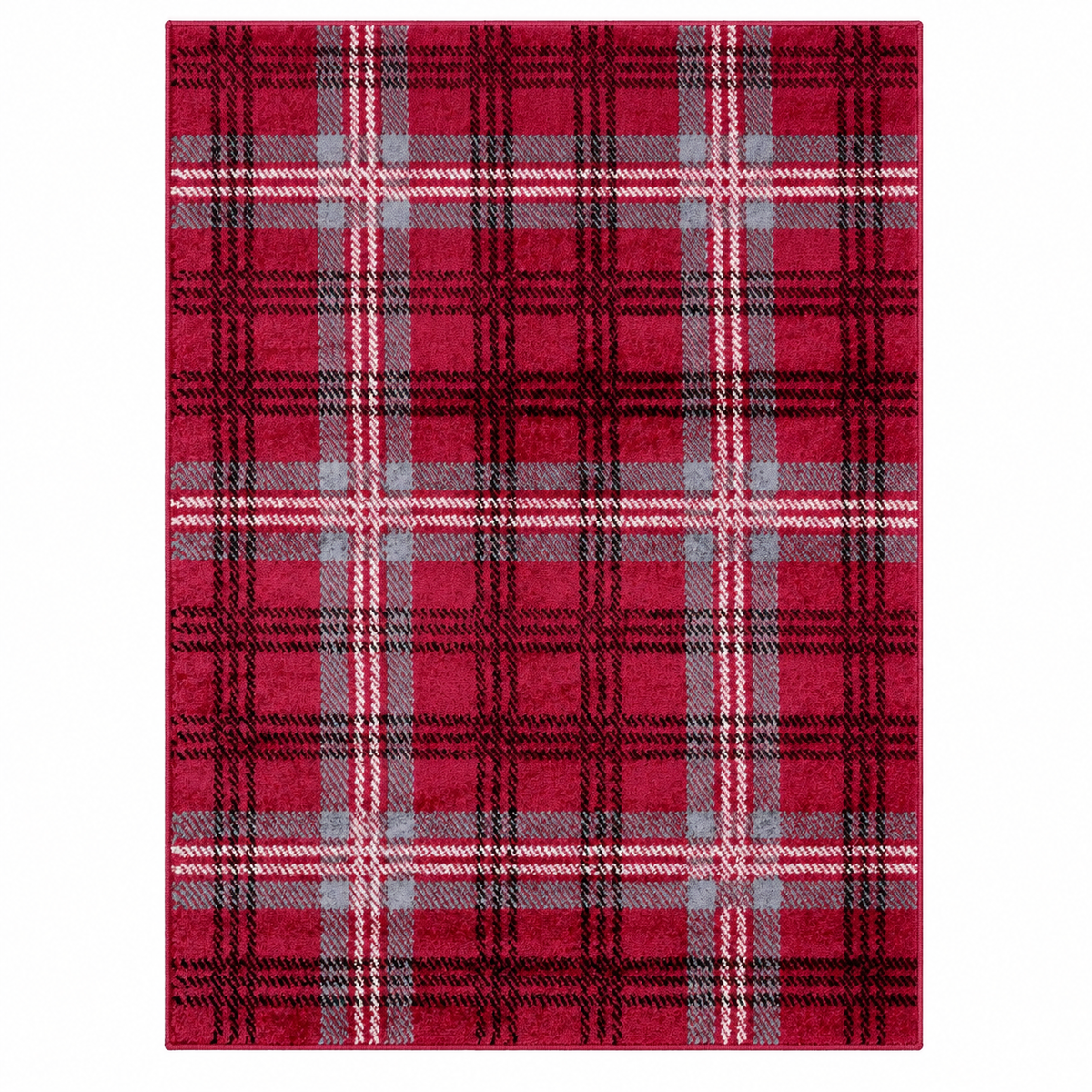Home Republic Tartan Check Rug Low Pile