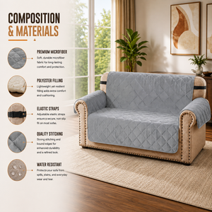 Home Republic Matt Velvet Sofa Protector