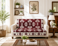 Ashley Mills Chenille Floral Throw 100% Cotton