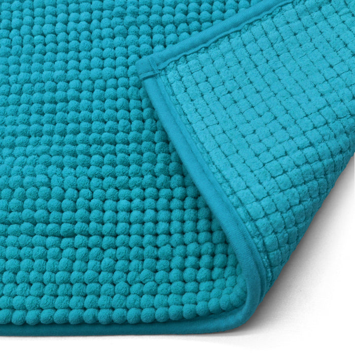 Luxury Non-Slip Soft Jade Pedestal Mat Shaggy Noodle Super Absorbent Microfiber Bathroom Mat