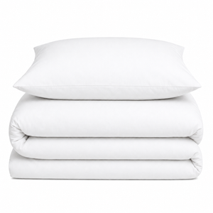 Velosso Plain Dyed Duvet Cover & Pillowcase Set