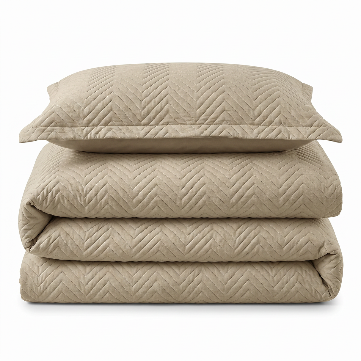 Home Republic Hudson Chevron Pinsonic Duvet Cover and Pillowcase Set
