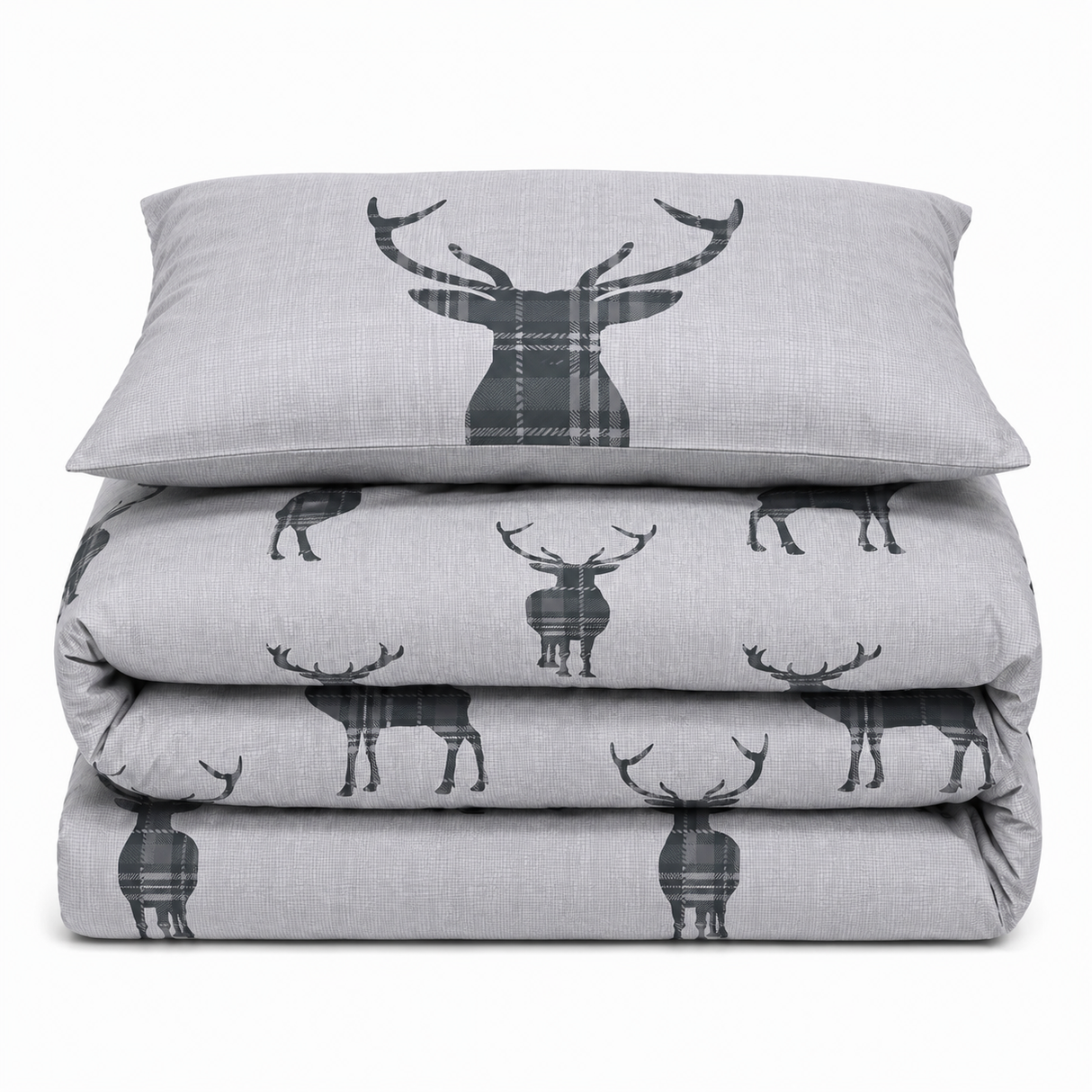 Velosso Stag Reversible Duvet Cover & Pillowcase Set