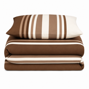 Velosso Tonal Stripe Duvet Cover & Pillowcase Set