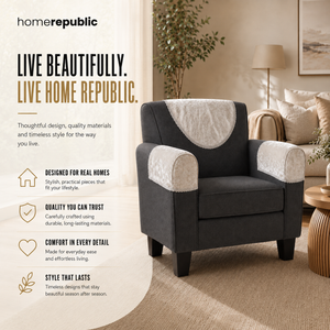 Home Republic Crushed Velvet Sofa Caps