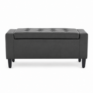 Home Republic Brayden Leather Storage Seat