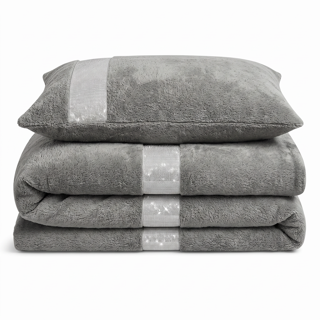 Velosso Beaux Shimmer Duvet Cover & Pillowcase Set