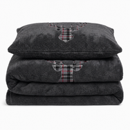 Velosso Stag Head Teddy Duvet Cover & Pillowcase Set