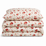 Velosso Emily Rose Flannel Duvet Cover & Pillowcase Set
