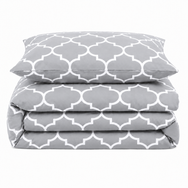 Velosso Lattice Duvet Cover & Pillowcase Set