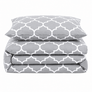 Velosso Lattice Duvet Cover & Pillowcase Set