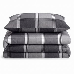 Velosso Hamilton Check Duvet Cover & Pillowcase Set