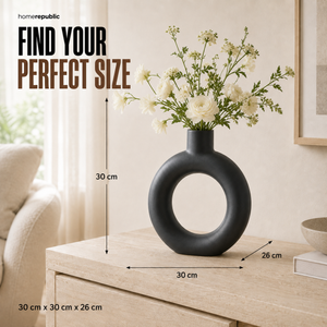 Home Republic Ceramic Donut Vase