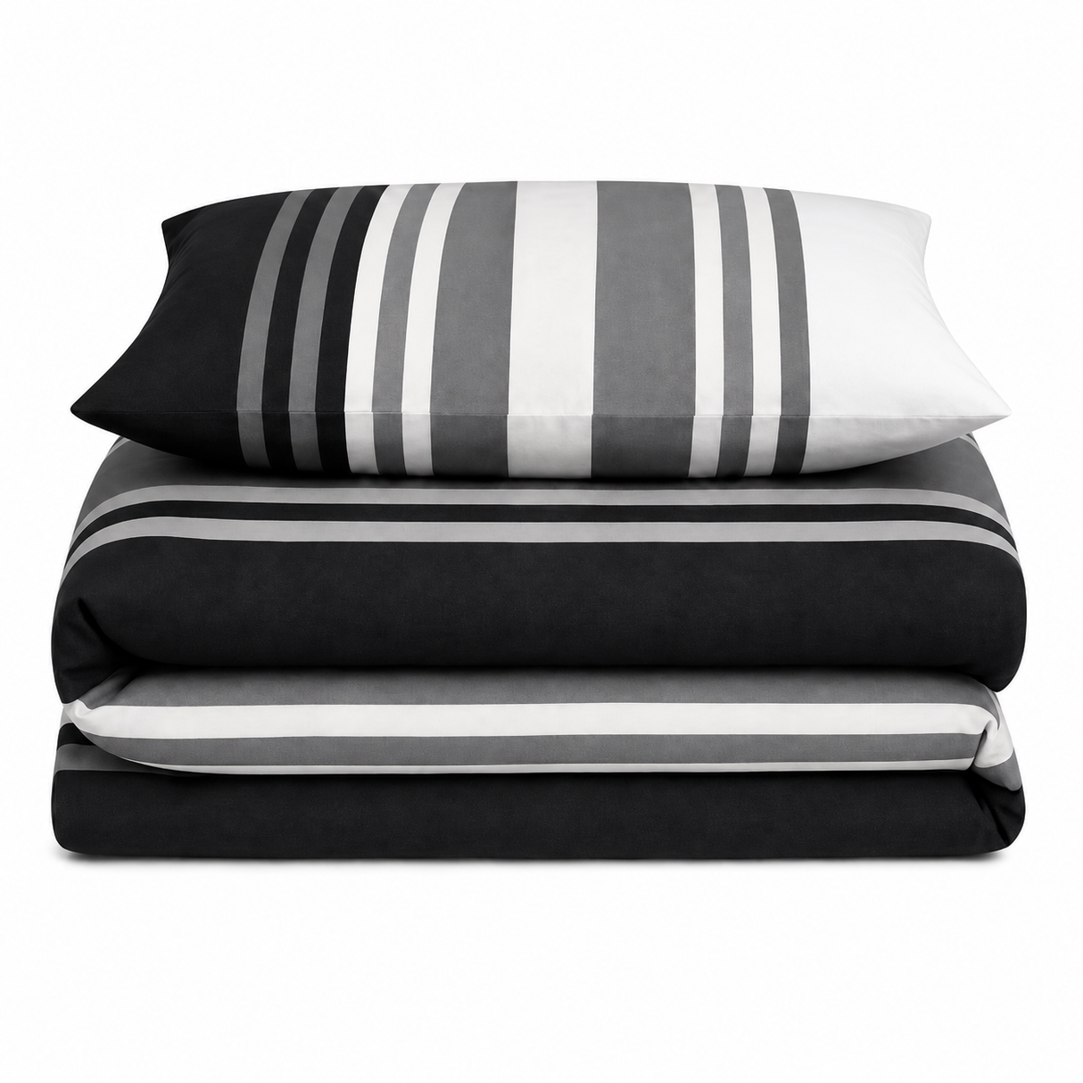 Velosso Tonal Stripe Duvet Cover & Pillowcase Set