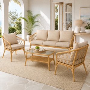 Home Republic Florence 4 Piece Garden Sofa And Table Set