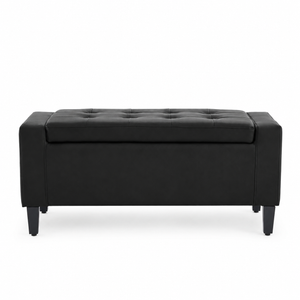 Home Republic Brayden Leather Storage Seat