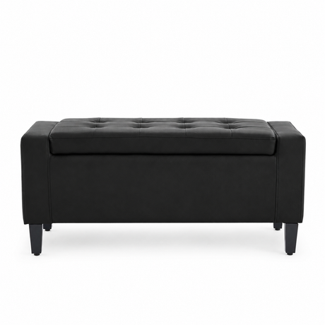 Home Republic Brayden Leather Storage Seat